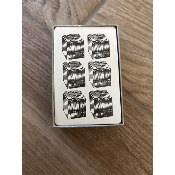 VTG Cinema Actors Playing Cards WVLV 18 Milwaukee‎ Full Set - Picture 7 of 8